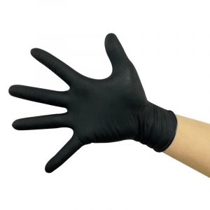 Rękawice nitrylowe czarne GRIPPER (50szt.) Krypton