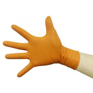 Rękawice pomarańczowe GRIPPER (100szt.) Krypton